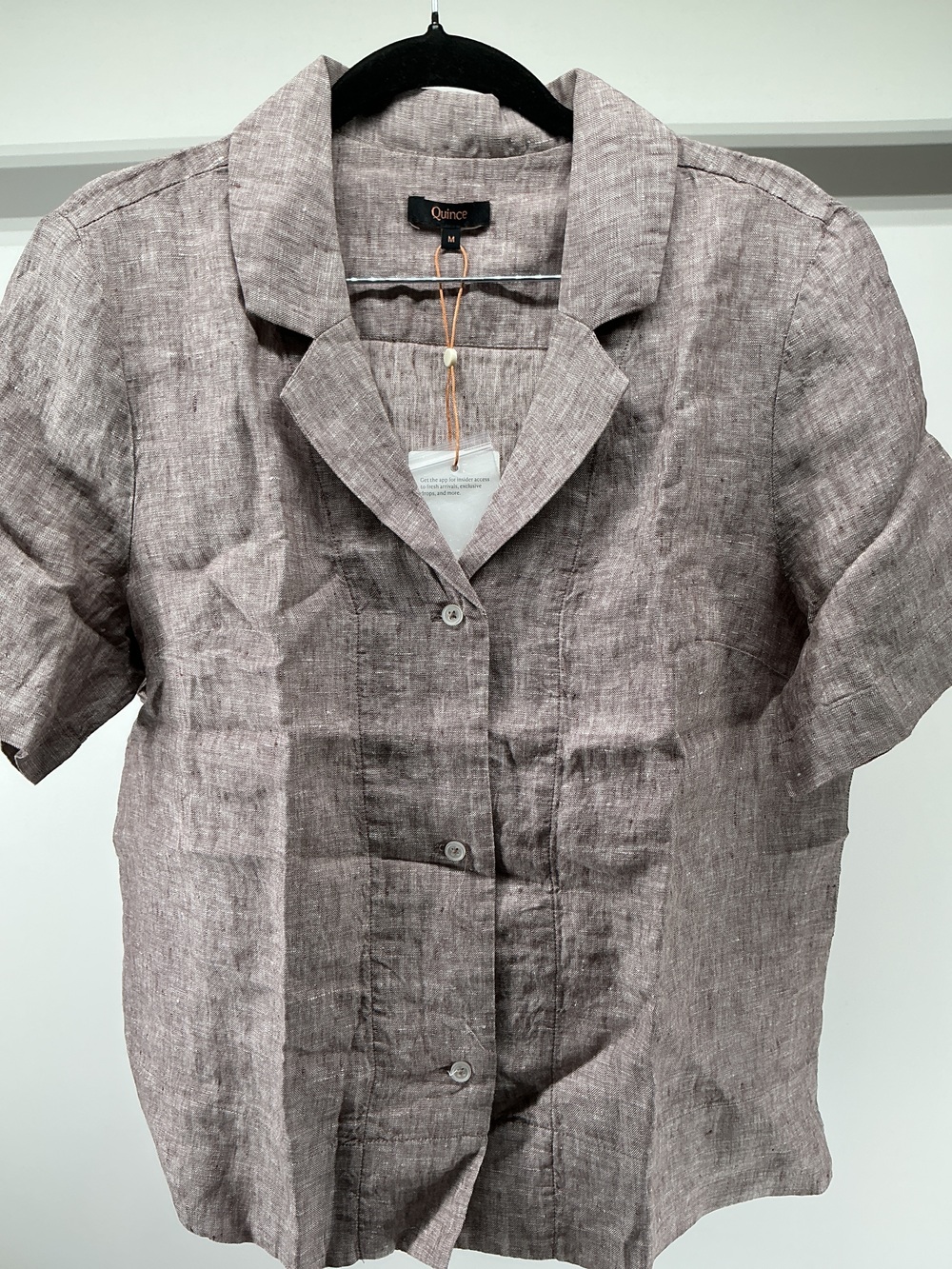 100% European Linen Short Sleeve Shirt